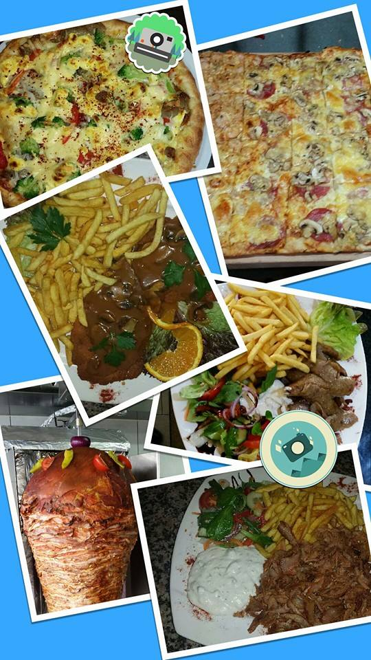 Fotos verschiedener Speisen Rodos Grill