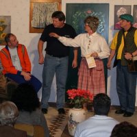 Szenenfoto Theateraufführung der Tanzgruppe Berschender Allerlei