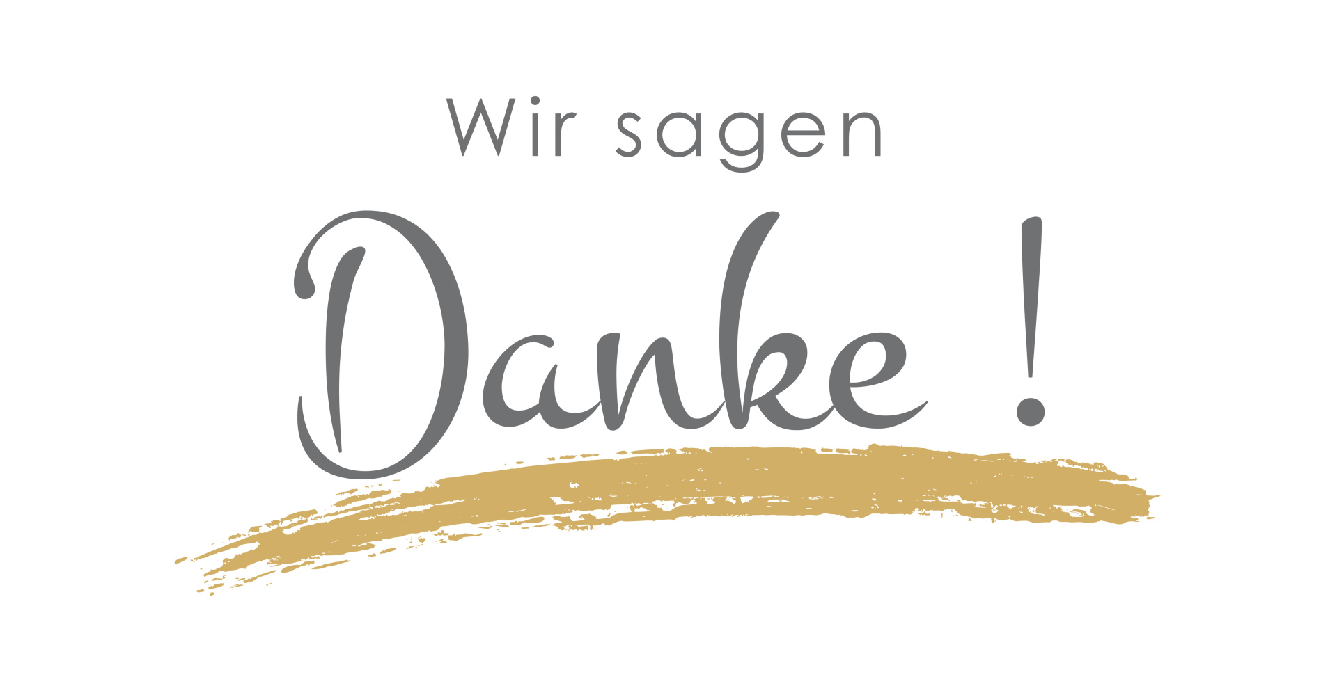 Wir sagen Danke