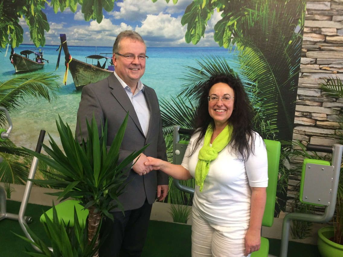 Ortsbürgermeister Andreas Quirmbach sowie Michale Kanus