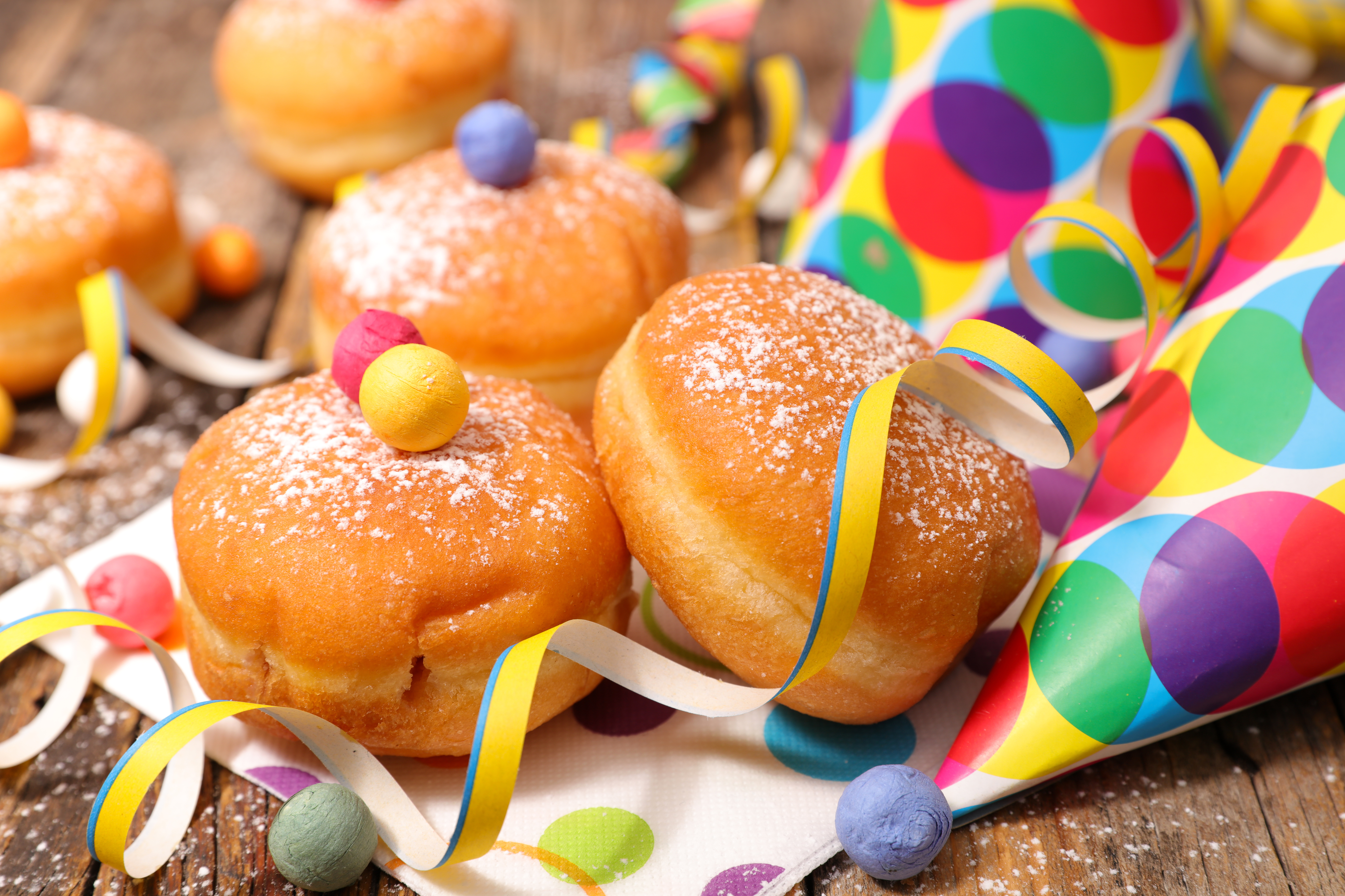 gourmet donut and carnival decoration