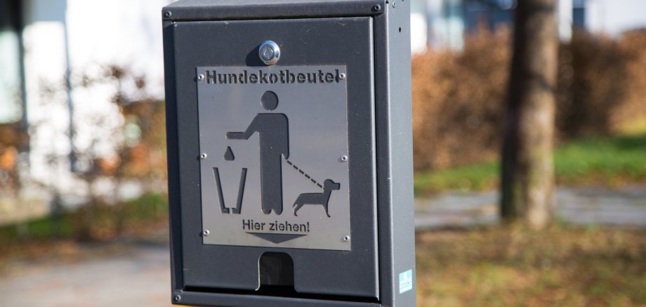 Hundekotbeutel in Wohnanlage Hundekotbeutel in Wohnanlage