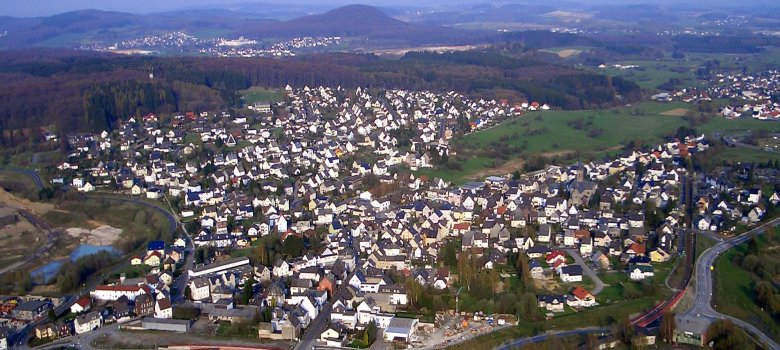 Luftbildaufnahme der Ortsgemeinde Siershahn