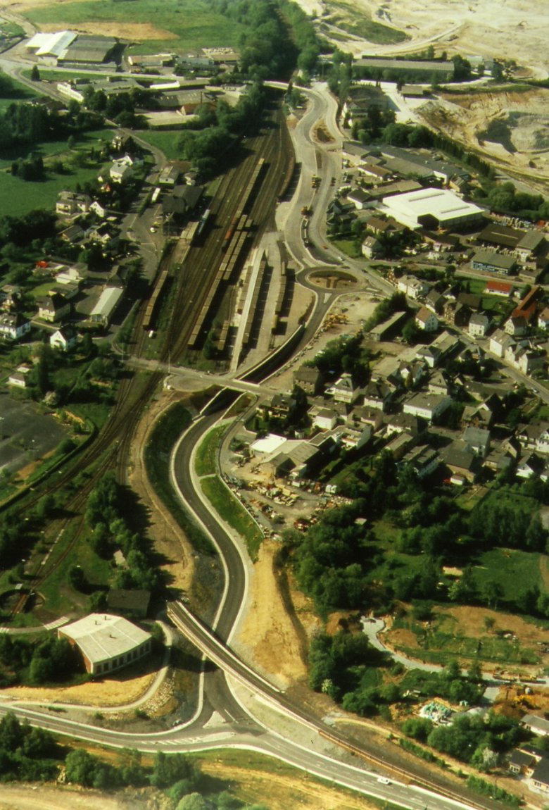 Luftbild der Umgehungsstraße