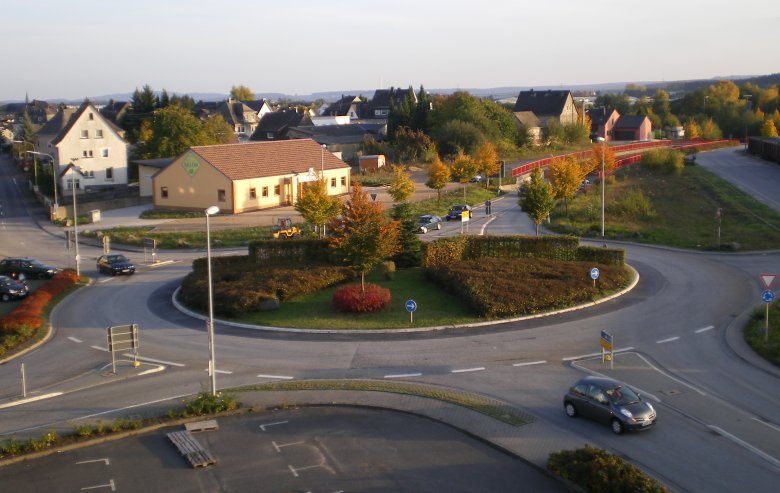 Neuer Kreisel Ortsausgang Siershahn