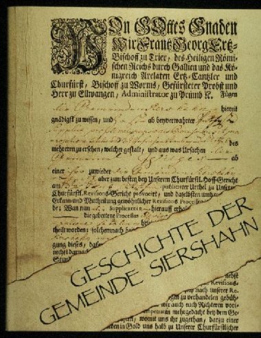 Umschlag der Ortschronik