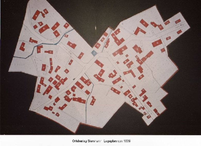 Lageplan der Häuser von 1839