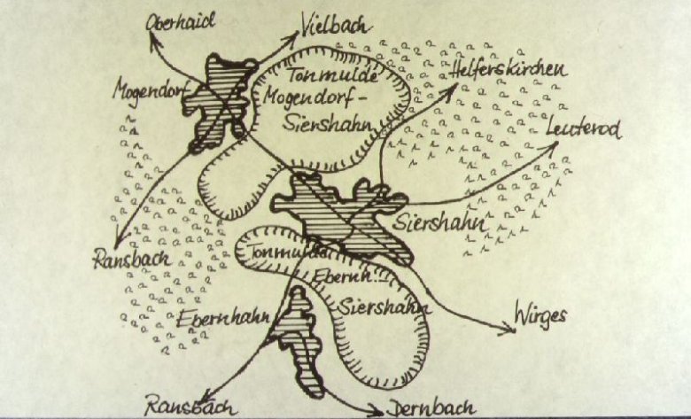 Skizze der Tonmulden um Siershahn und Ebernhahn