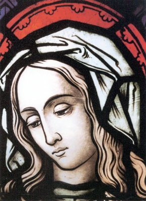 Auszug aus den Fensterbildern: Maria