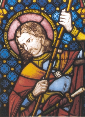 Auszug aus den Fensterbildern: St. Georg, Patron des Bistums Limburg an der Lahn