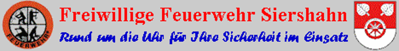 Banner FFW Siershahn Banner FFW Siershahn