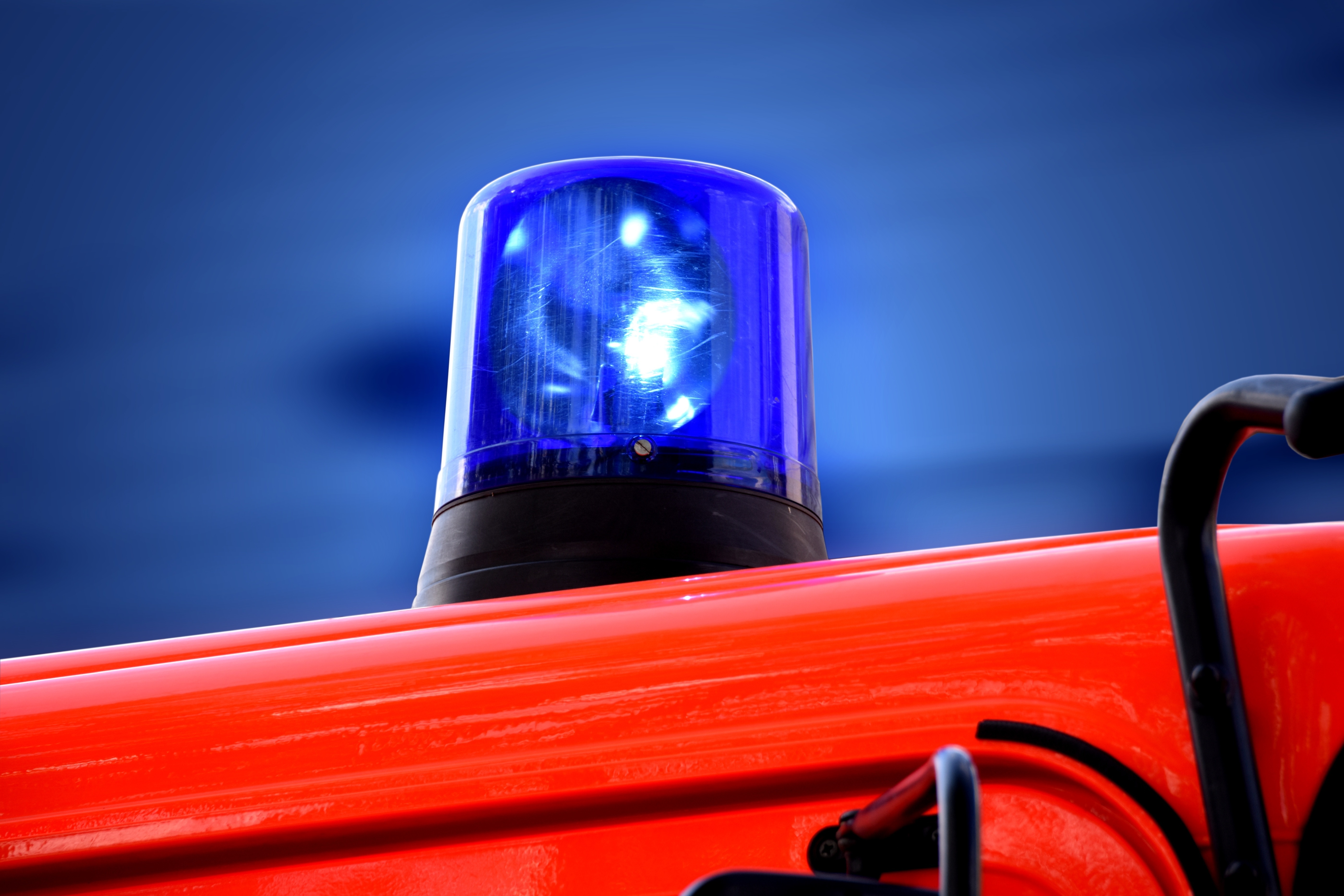 Blaulicht auf einem Einsatzwagen